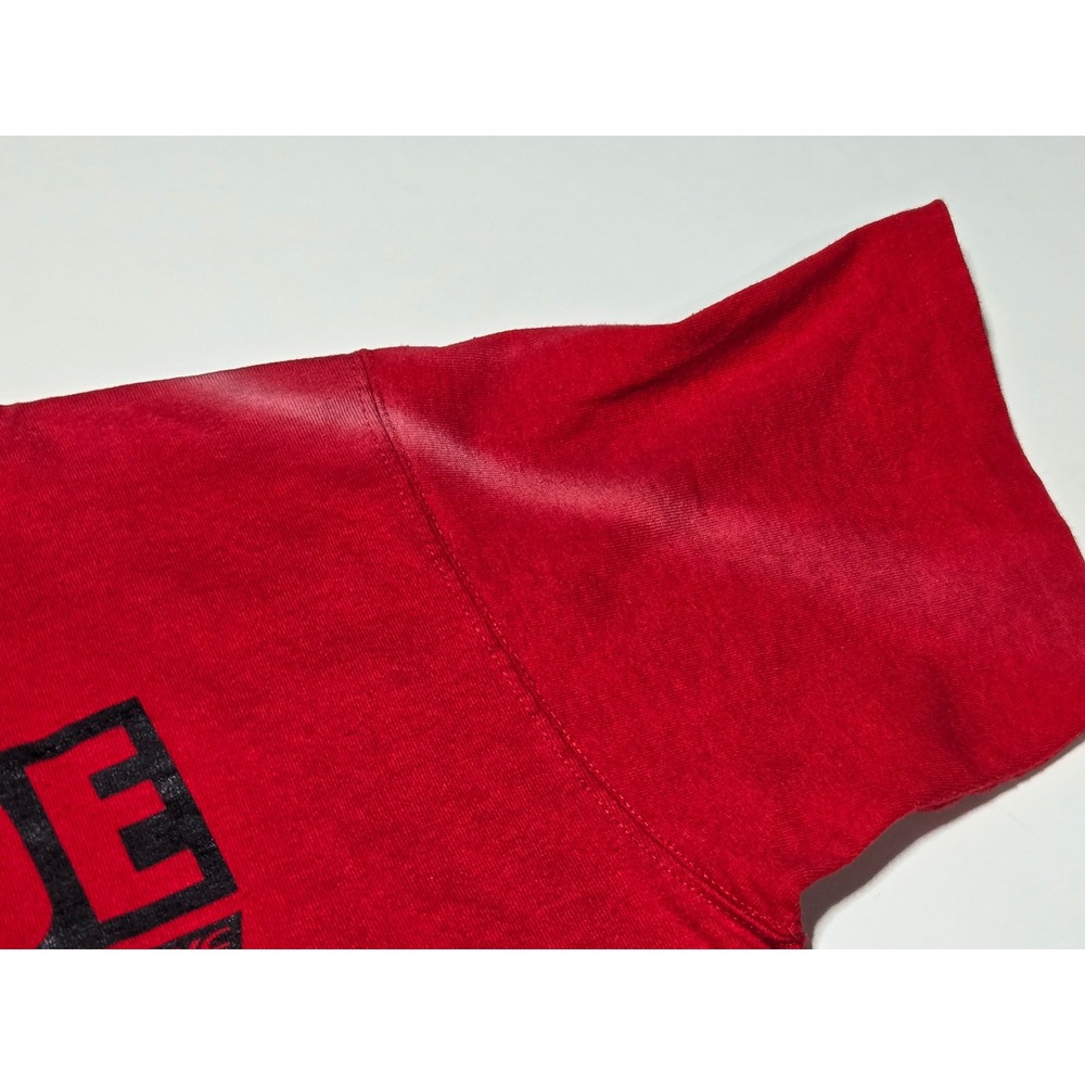 Vintage BIKE Attitude Is Everything Graphic T-Shirt Red XL USA‎ Made 90s Tee - Picture 7 of 7